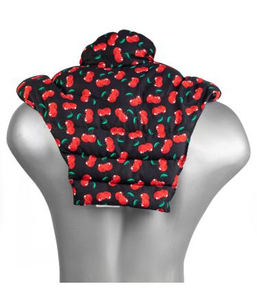 Neck horns cervical spine - neck + shoulders + back - Cherry black - grain pillow - nude pillows heating pillows - neck heating pillows Easy warming - wheat
