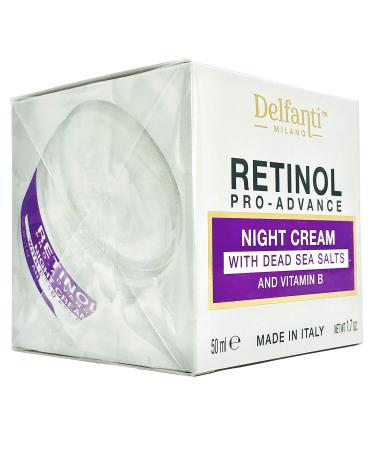 Delfanti Milano Retinol Pro-Advance Night Cream - Dead Sea Minerals & Vitamin B | Made in Italy - International Shipping Available - Buy Online on GoSupps.com