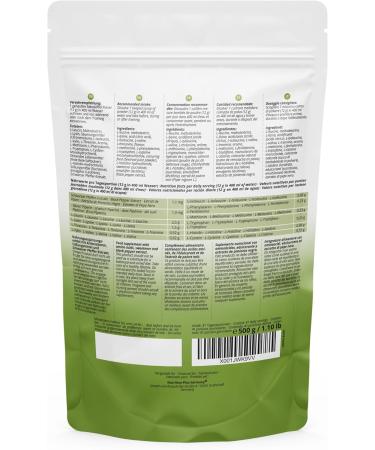 EAA Vegan Raspberry Iced Candy - 500g Powder - SUPERIOR DOSE - All Essential Amino Acids - Raspberry Glacier Flavor EAAs - Nutri-Plus Sports - Essential Aminos - Buy Online on GoSupps.com