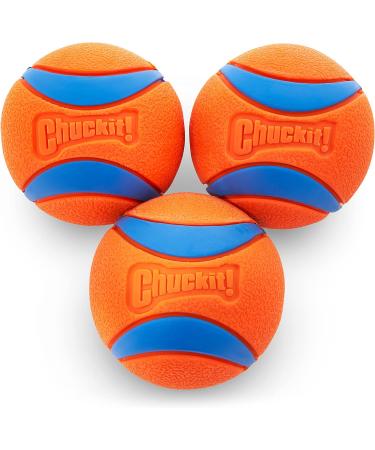 Chuckit! Ultra Ball Dog Toy - Durable Rubber High Jumping Floating | 3-Pack Medium - Perfect for All Dogs - Buy Online on GoSupps.com