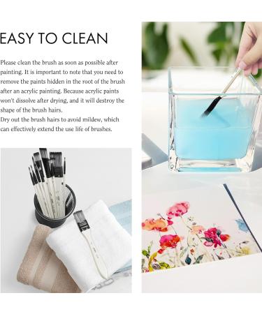 Artify 10-Piece Paint Brush Set with Premium Nylon Hair - Ideal for Acrylic, Watercolor, Oil, and Gouache Painting - Includes Carrying Case - Buy Online on GoSupps.com