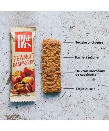 Mulebar - Energy Bar - Vegan - Peanut Raspberry - 40g - Buy Online on GoSupps.com