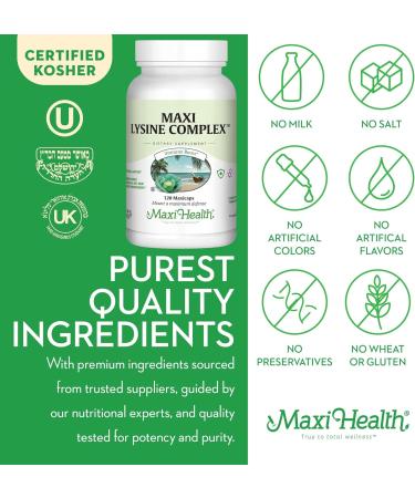 Lysine Complex with Probiotics - 1000mg L-Lysine Capsules for Enhanced Immune Health & Protein Synthesis - Premium Amino Acid Supplement with Enzymax for Maximum Absorption - Buy Online on GoSupps.com
