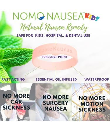 NOMO Anti Nausea Wristband for Kids | Motion Sickness Relief with Peppermint Essential Oils | Pack of 2 - Buy Online on GoSupps.com
