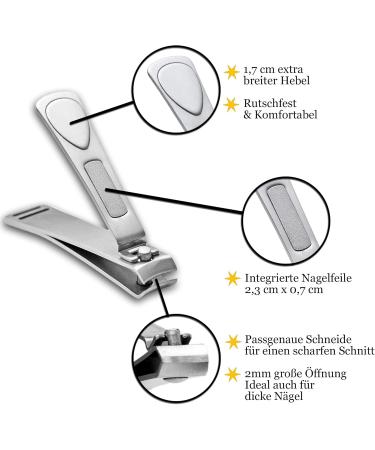 K-Pro KLIPSY Nail Clipper Large For Men and Thick Nails Stainless Steel - Buy Online on GoSupps.com