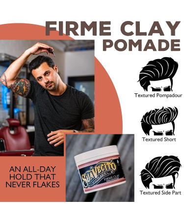 Suavecito Pomade Firme Clay 5 oz - Strong Hold Matte Hair Clay for Men - Natural Texture Hairstyles - 1 Pack - Buy Online on GoSupps.com