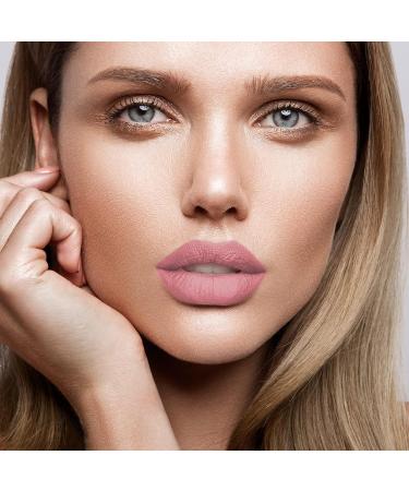 Jonteblu Waterproof Matte Liquid Lipstick - Long Lasting 24 Hour Smudge Proof Lip Stain in Natural Nude Color - Clear Matte Lip Gloss for All-day Wear - Untamed Princess - Buy Online on GoSupps.com