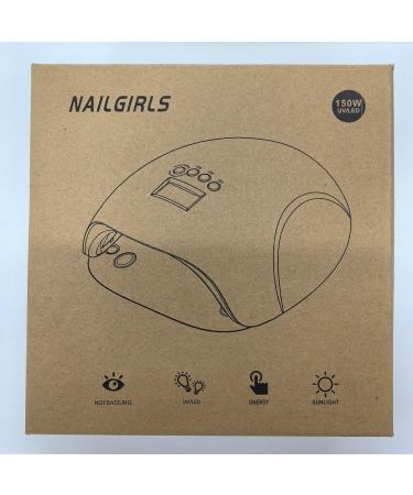 Buy NailGirls 150W LED UV Nail Lamp - Auto Sensor 4 Timers LCD Display Removable Magnetic Plate - Perfect for Gel Nails & Nail Studios - Buy Online on GoSupps.com
