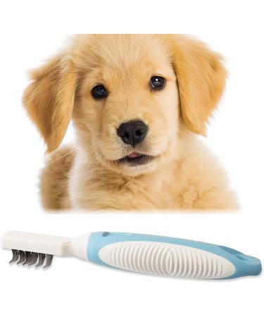 Pets First Professional Pet Mat Remover - Dematting Tool for Cats & Dogs - Removes Matted Fur, Tangles & Knots - Stainless Steel Teeth - Comfort Grip Handle - Buy Online on GoSupps.com