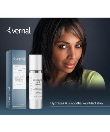 Vernal 100% Pure Hyaluronic Acid Serum Anti-Aging Firming Face Serum with Vitamins C & E Made in USA - Buy Online on GoSupps.com
