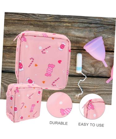 Lurrose 4-Pack Menstrual Towel Bags | Portable Tampon Holders for Travel | Sanitary Storage for Women | 13x13x5cm | Ideal for Girls - Buy Online on GoSupps.com