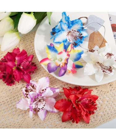 Bofunx 6-Piece Hawaii Flower Hair Clips | Elegant Hair Accessories for Weddings & Beach Summer Style - Buy Online on GoSupps.com
