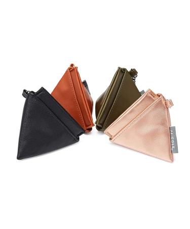 JJ Cole Vegan Leather Pyramid Pacifier Pouch in Rose Gold Metallic - Buy Online on GoSupps.com