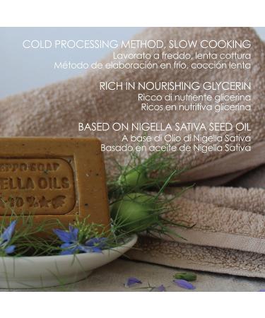 Handmade Nigella Sativa Genuine Soap - 100% Pure and Natural Black Seed Soap - Traditional Pure and Organic Soap - Suitable for Children and Sensitive Skin - Made in Italy - Buy Online on GoSupps.com