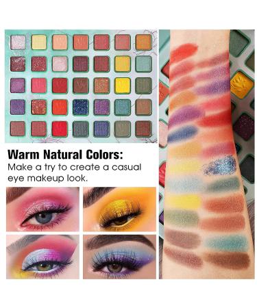 CHARMCODE 65 Colors Eyeshadow Makeup Palette - Neon Shimmer Matte Glitter Eye Shadow Powder Gift Set - Buy Online on GoSupps.com
