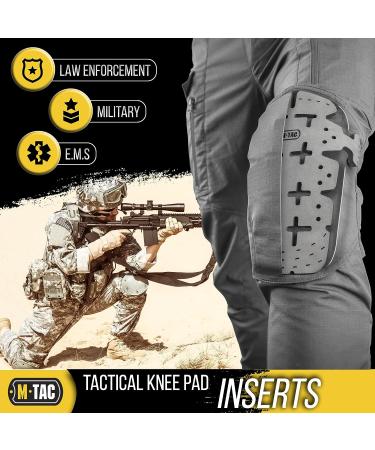 M-Tac Universal Tactical Knee Pad Inserts with EVA Memory Foam - Durable 8x5 Knee Pads for Tactical Pants - Military Grade Knee Pad Inserts (Grey) - Buy Online on GoSupps.com