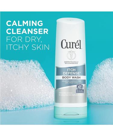 Cur l Hydra Therapy & Itch Defense Body Wash Set - Moisturizer & Calming Cleanser for Dry Itchy Skin - 12 fl oz & 10 fl oz - Soap-Free Formula - 2 Piece Set - Buy Online on GoSupps.com