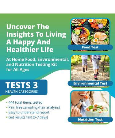 5Strands Standard Package: 444 Items Tested - Food Intolerance, Environment Sensitivity, Nutrition Imbalance - 3 Test Kit for Adults - Fast & Accurate Results in 5-7 Days - Buy Online on GoSupps.com