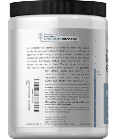 Horb ach Magnesium Glycinate Powder | 1 lb | Lemon Flavored | Superior Absorption | Non-GMO & Gluten Free - Buy Online on GoSupps.com