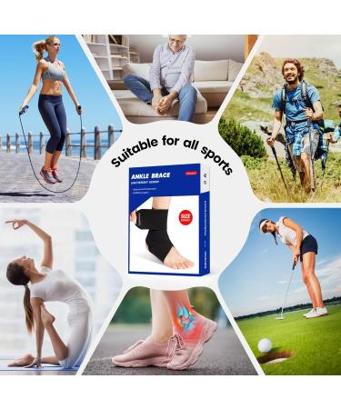 Galvaran Ankle Brace for Men & Women - Ultra Thin Adjustable Compression Support for Plantar Fasciitis Sprains & Tendinitis - One Size Fits All - Buy Online on GoSupps.com