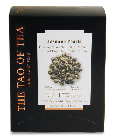 The Tao of Tea Jasmine Pearls Bo te de 15 sachets pyramides 1 05 onces