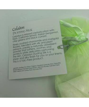 Lady Primrose Celadon Dusting Silk Pouch - Luxurious Body Powder for Silky Smooth Skin - Buy Online on GoSupps.com