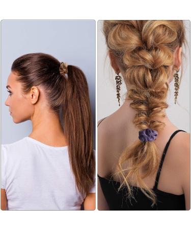 22-Piece Velvet Scrunchies Set for Toddler Girls & Women | Soft Elastic Hair Ties for Thick & Thin Hair | Ponytail Holder & Hair Accessory with Storage Bag - Classic Colors - Buy Online on GoSupps.com
