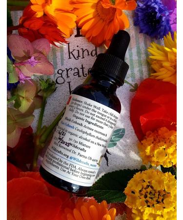 Organic Black Cohosh & Blue Cohosh Herbal Tincture | Handcrafted by Traditional Herbalists - Buy Online on GoSupps.com