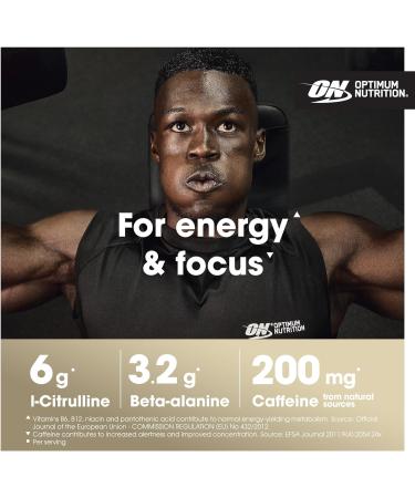 Optimum Nutrition Gold Standard Pre-Workout Advanced Powder - Blue Raspberry Flavour | Energy Booster with L-Citrulline, Beta-Alanine, Caffeine, Vitamins B12 & B6 | 20 Servings (420g) - Buy Online on GoSupps.com