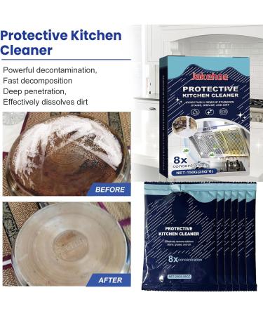 M.O.Fnew Heavy Duty Oil Cleaner M.O.F Protective Kitchen Cleaner Kitchen Helper Cleaning Powder Powerful Kitchen All Purpose Cleaning Powder (2pcs) - Buy Online on GoSupps.com