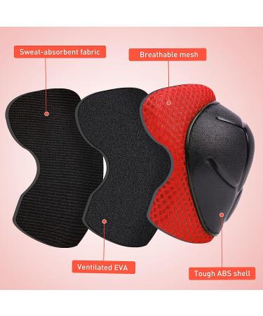 KUYOU Kids Knee and Elbow Pads Set - Red | Safety Gear for Skating, Cycling, and Scooter Riding - Buy Online on GoSupps.com
