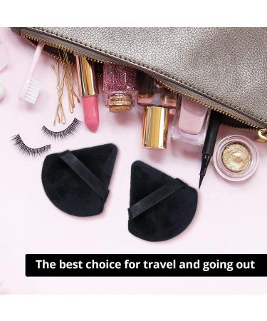 BEAKEY 12pcs Black Powder Puffs Set for Face Makeup - Velour Puffs for Loose Powder & Foundation, Contouring Sponge Beauty Tools - Buy Online on GoSupps.com