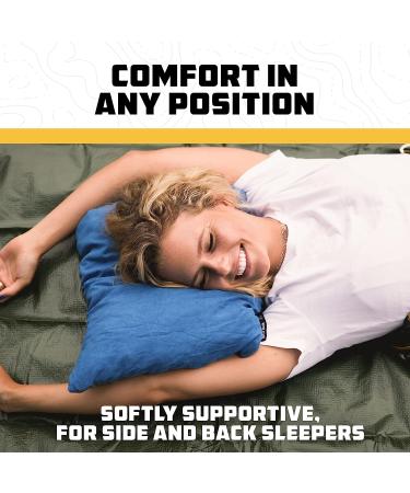 Wise Owl Outfitters Camping Pillow - Compressible Memory Foam Travel Pillow for Backpacking - Small/Medium Blue - Buy Online on GoSupps.com