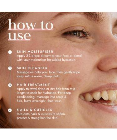 Fushi Organic Jojoba Oil 30ml Best for Skin Cleansing Dry Skin & Dry Hair Fresh-Pressed Rich in Vitamin E Hypoallergenic Oil Ethical & Vegan Society Approved Manufactured in the UK - Buy Online on GoSupps.com