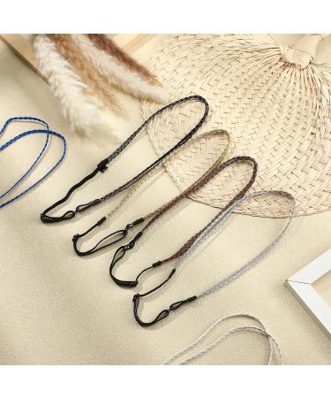 Elegant Leather Boho Headbands - 6-Piece Set for Women and Girls | Non-Slip Stretchy Braided Hair Bands - Perfect for Vacation and Hippie Style - Buy Online on GoSupps.com