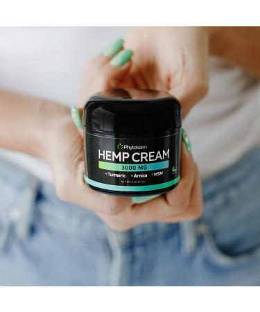 Natural Hemp Cream with Turmeric, Arnica & MSM - Made in USA for Muscle & Joint Discomfort - Buy Online on GoSupps.com