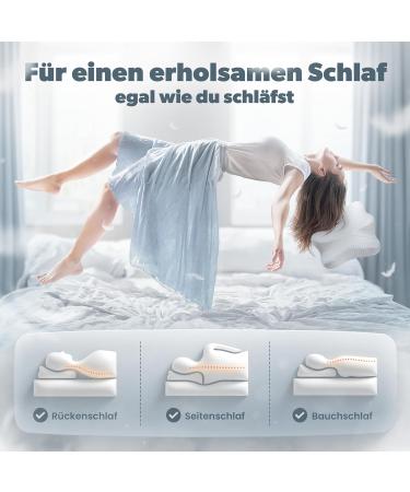 Birkental Orthopedic Pillow Set - Adjustable Memory Foam Neck Support & Ergonomic Sleeping Pillow for Side & Stomach Sleepers - Buy Online on GoSupps.com