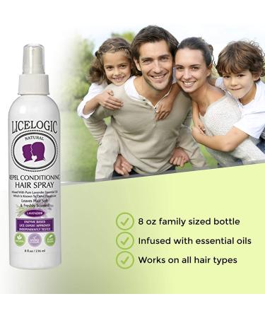 LiceLogic Natural LICEZYME Prevention Kit - Repel Shampoo, Conditioner & Hair Spray - Non-Toxic Lavender Formula - Buy Online on GoSupps.com