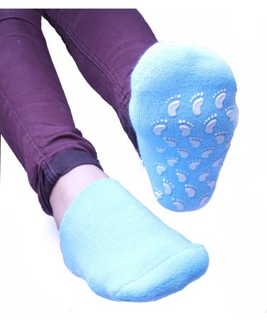 PRO 11 WELLBEING Moisturising socks for dry cracked heels and feet (blue)