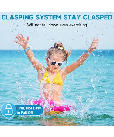 Motion Sickness Bands for Kids - Anti Nausea Wristbands for Relief - Cruise & Travel Essentials - Blue Sea & Pink Heart (Medium Size) - Buy Online on GoSupps.com