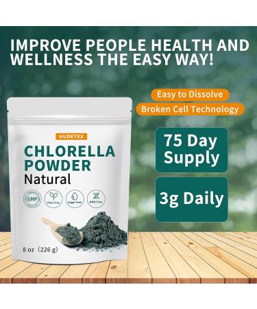Chlorella Powder Natural- Chlorophyll Powder Supports Immune System & Liver Function Keep Youth Vegan Rich in Vegan Protein and Vitamins 8 oz. 8 Ounce (Pack of 1) - Buy Online on GoSupps.com