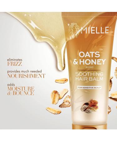 Mielle / Oats & Honey / Soothing Hair Balm - for Sensitive Scalp 6oz / (Pack of 1) - Buy Online on GoSupps.com