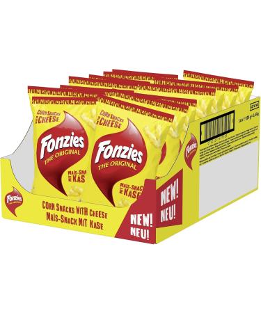 Fonzies The Ultimate Cheesy Corn Snack Baked Cheese & Crunchy Unique Taste Snack 14 x 100g - Buy Online on GoSupps.com