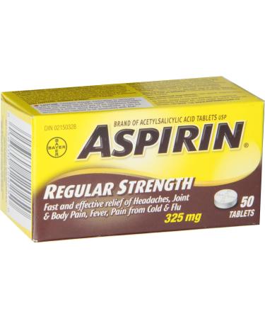 ASPIRIN Regular Strength Tablet 325 mg - Buy Online on GoSupps.com