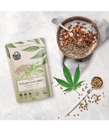 Earth's Basket Organic Shelled Hemp Seeds 250g - High Protein Superfood - Buy Online on GoSupps.com