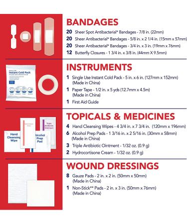 100 Piece All Health First Aid Kit with Traveling Case | On-The-Go Professional Kit for Travel, Work, School, Home, Car, Survival, Camping, Hiking - Buy Online on GoSupps.com