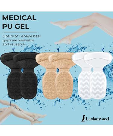 Women's Reusable Heel Grips - Prevent Blisters & Improve Fit - 10 Self-Adhesive Cushion Inserts - Buy Online on GoSupps.com
