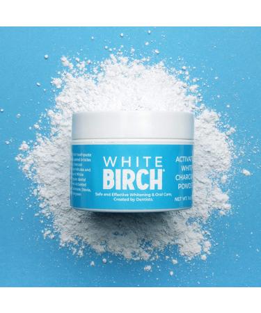 Birch Activated White Charcoal Powder for Professional Teeth Whitening - Natural & Fluoride Free Oral Care - Buy Online on GoSupps.com