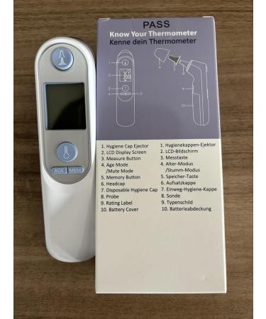 Buy Easter Thermometer for Babies & Adults | Digital Infrared Ear Fever Thermometer | Accurate Color-Coded Display & 21 Disposable Caps - Buy Online on GoSupps.com