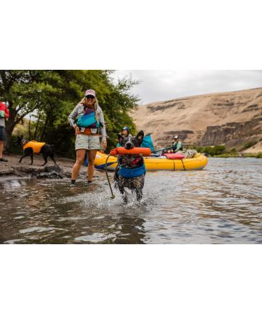RUFFWEAR Lunker Floating Throw Toy - Durable Dog Toy for Active Dogs | Rope Handle for Easy Throwing and Tugging | Floats in Water | Outdoor Pet Boredom Breaker - Campfire Orange - Buy Online on GoSupps.com